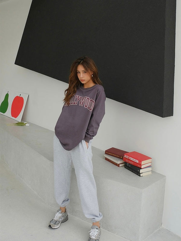 Hollywood Letter Long-sleeved T-shirt
