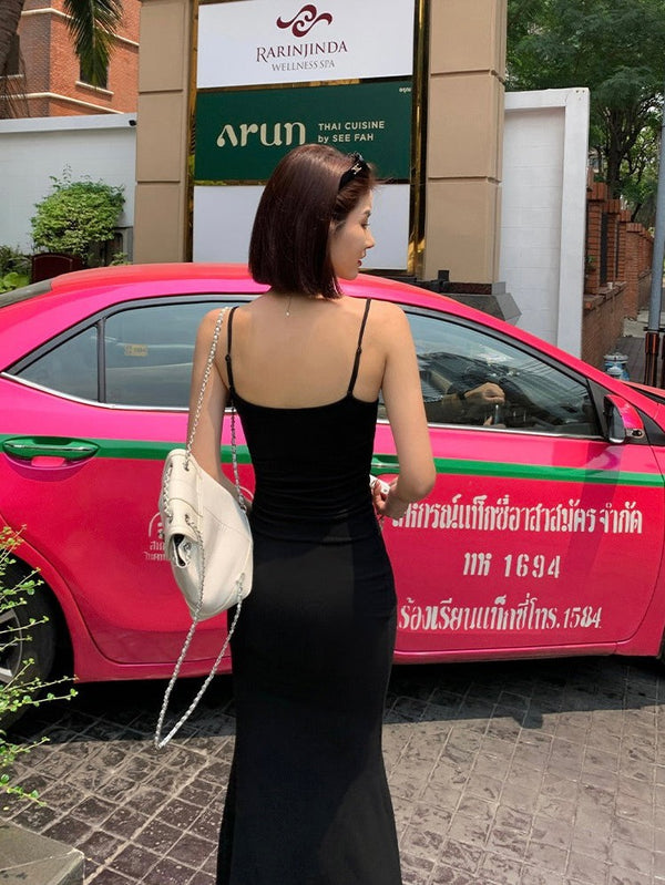 Knitted Suspender Summer Dress