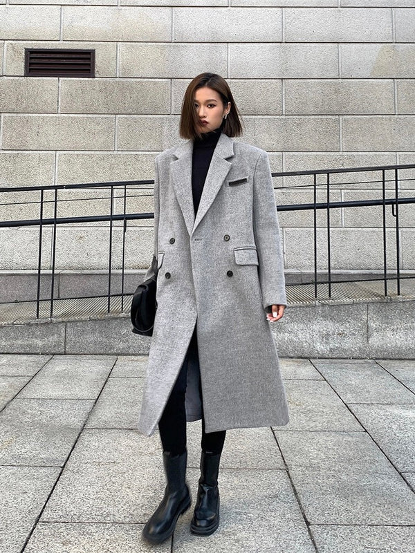 Woolen Mid-length Coat