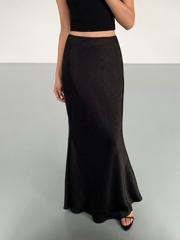 High Waist Fishtail Long Skirt