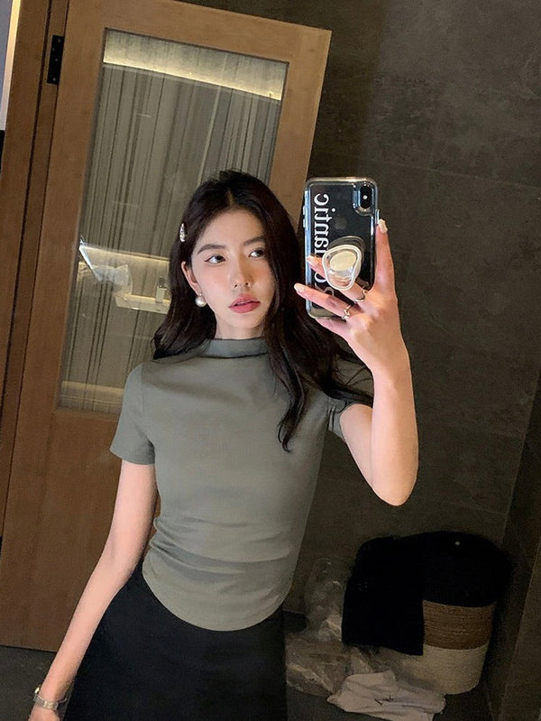Half Turtleneck Slim T-shirt